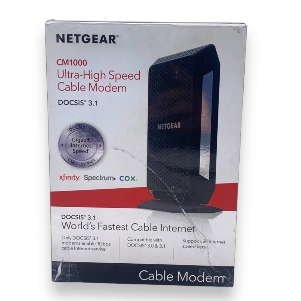 NETGEAR CM1000 DOCSIS 3.1 Ultra High Speed Cable Modem 1  GBPS NEW Spectrum Cox